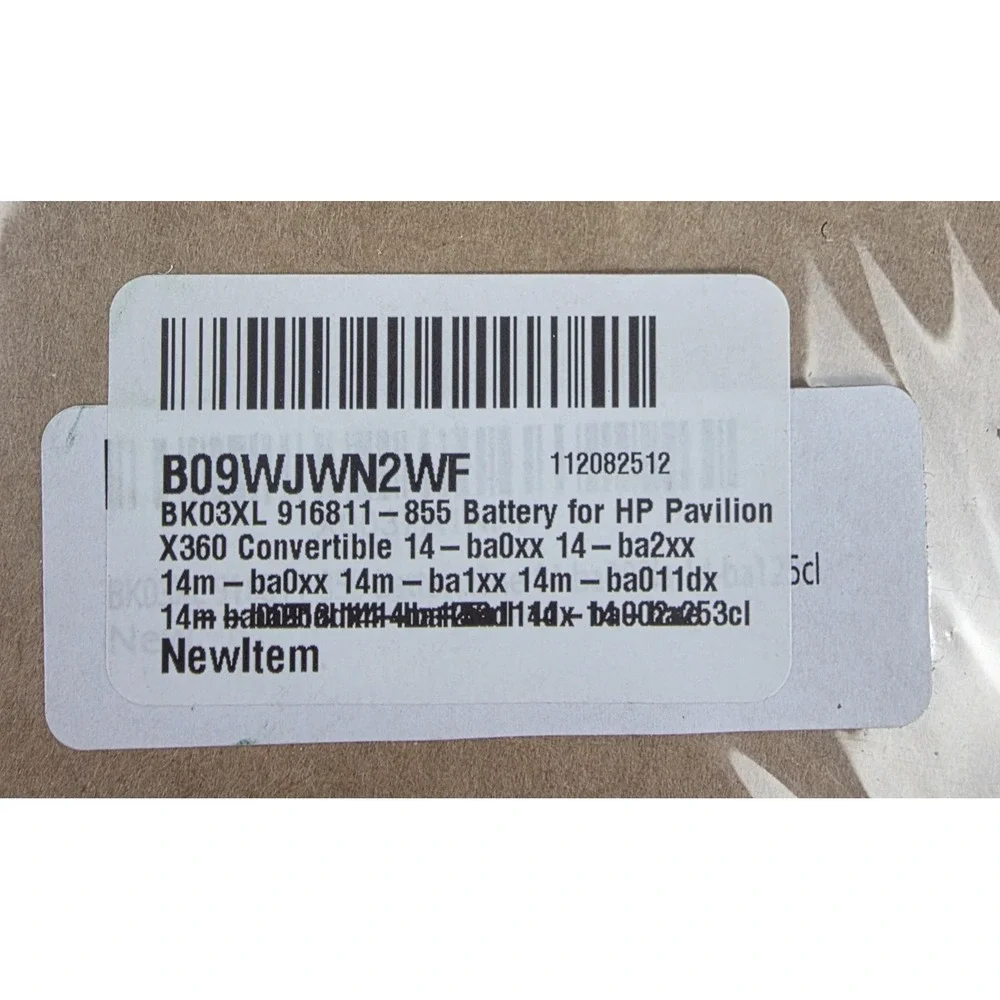 HP Pavilion x360 14 Laptop Battery BKO3XL BA03XL Replacement 916811-855 OEM Fit